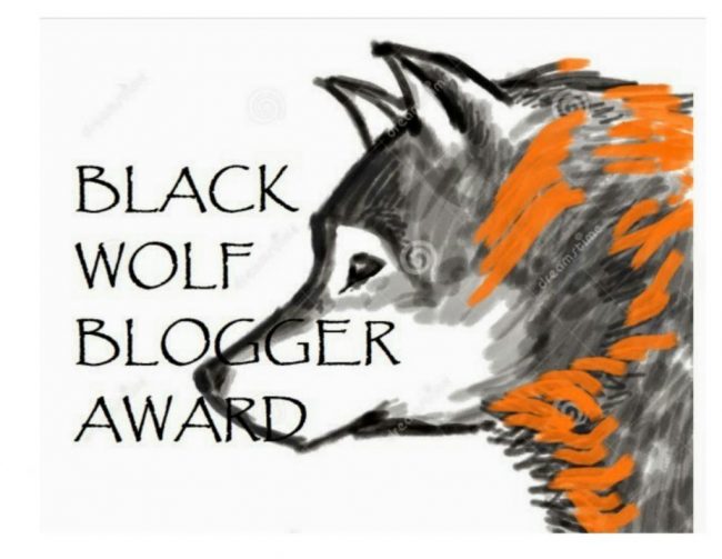 Black wolf blogger award